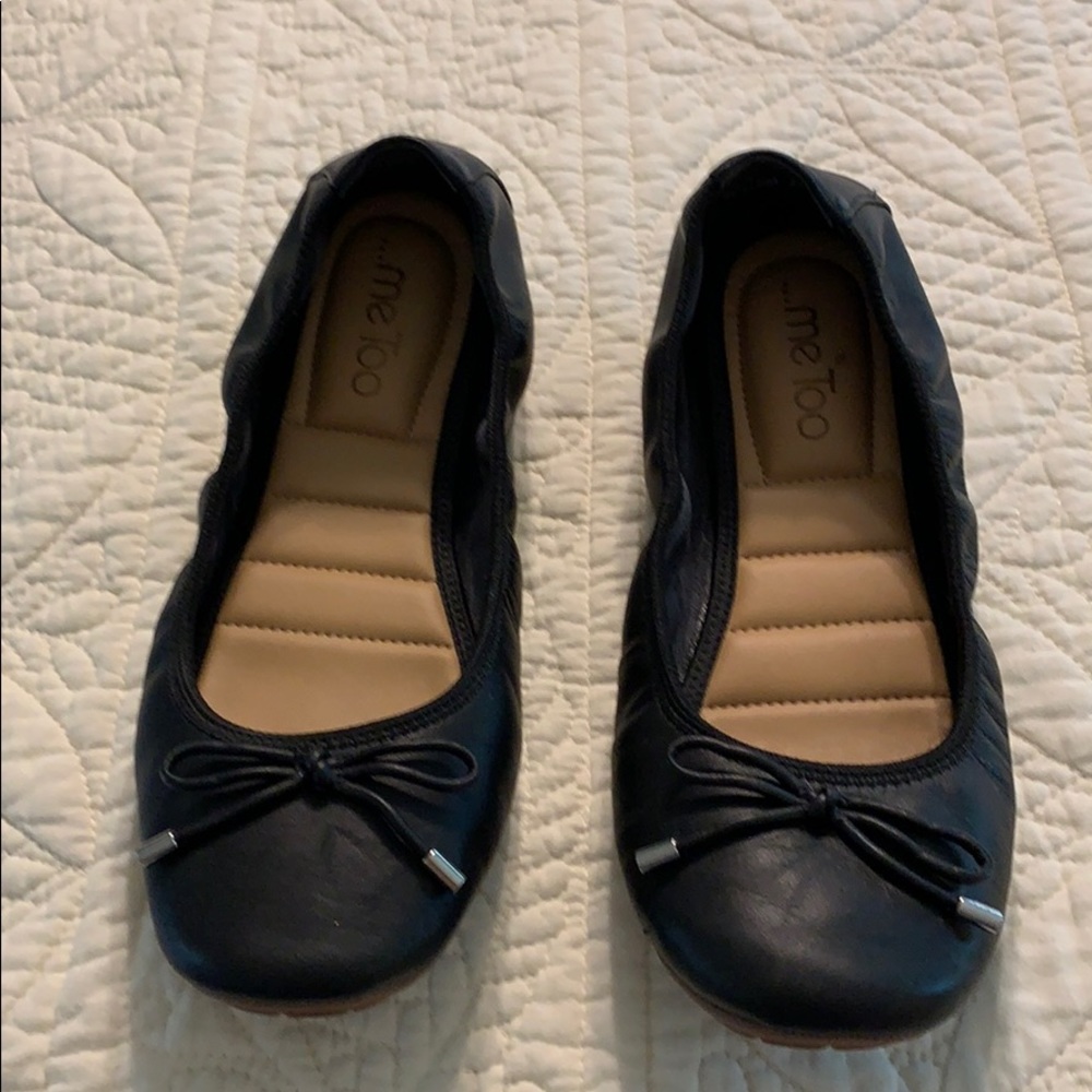 Me Too black Halle Ballet Flat 10M Worn for hour